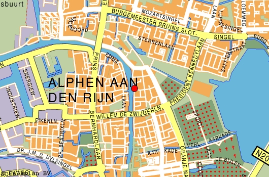 plattegrond van de wijk